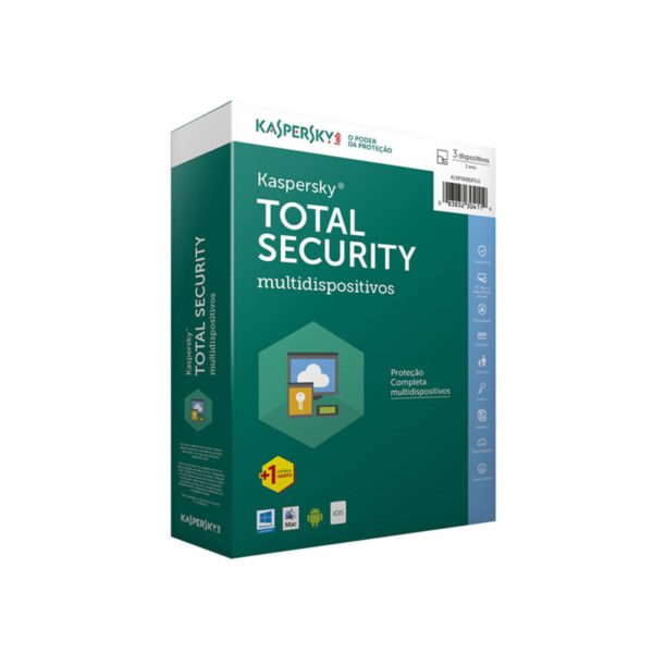 Kaspersky Total Security 2021- Licença Para 1 Dispositivo + Nota Fiscal