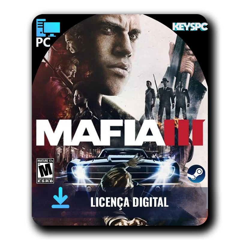 Mafia 3 (PC) - Steam - Licença Digital - KEYSPC