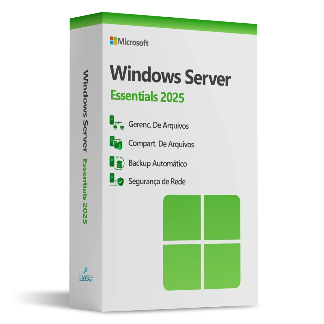 Windows Server 2025 Essentials - Licença Vitalícia - Versão 32/64 bits ...